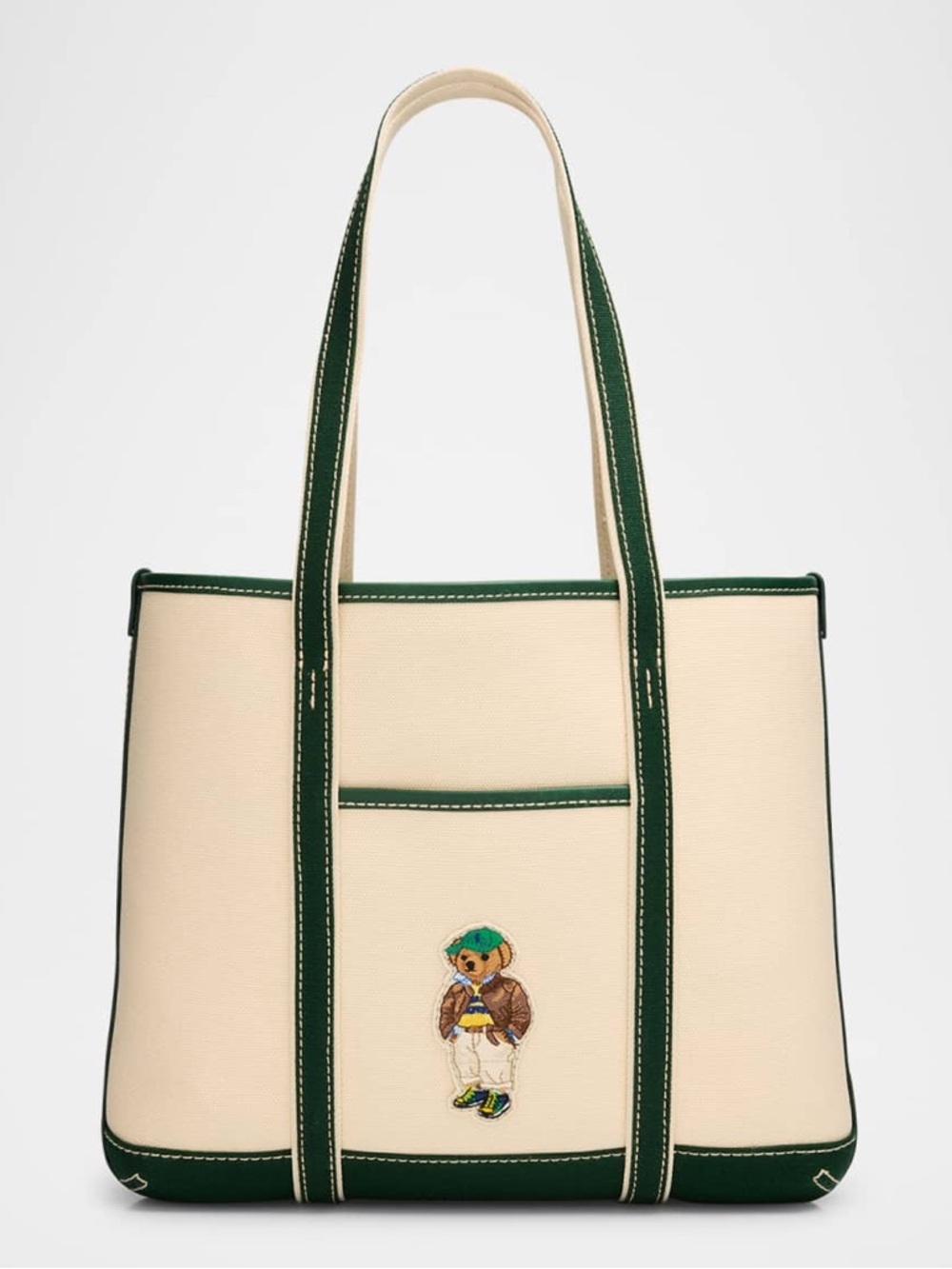 Polo Ralph Lauren NWOT Polo Bear Canvas Small Shopper Tote Bag